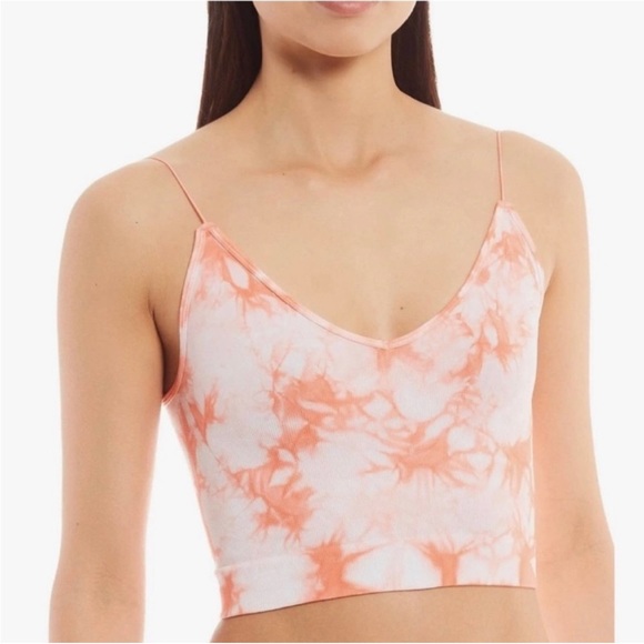 Free People Tops - Free People Intimately Skinny Strap Brami Crop Top Tie Dye colors NWT